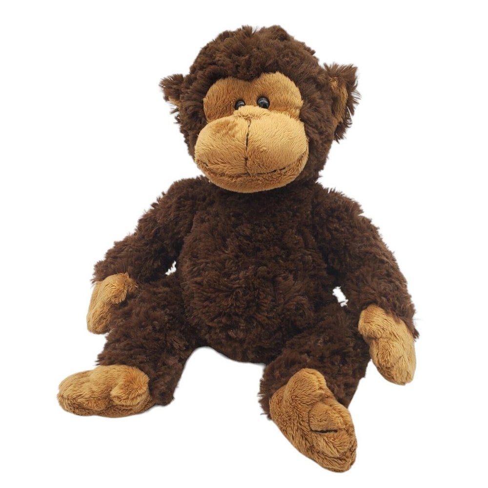 TY Beanie Classic Bungle‎ Monkey Buddy Curly Brown Plush 2009 13" Stuffed Animal